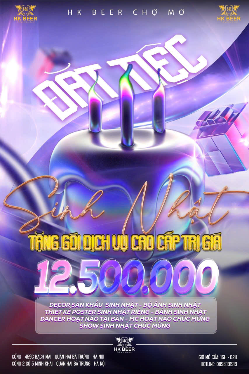 Mừng khai trương HK Beer Chợ Mơ