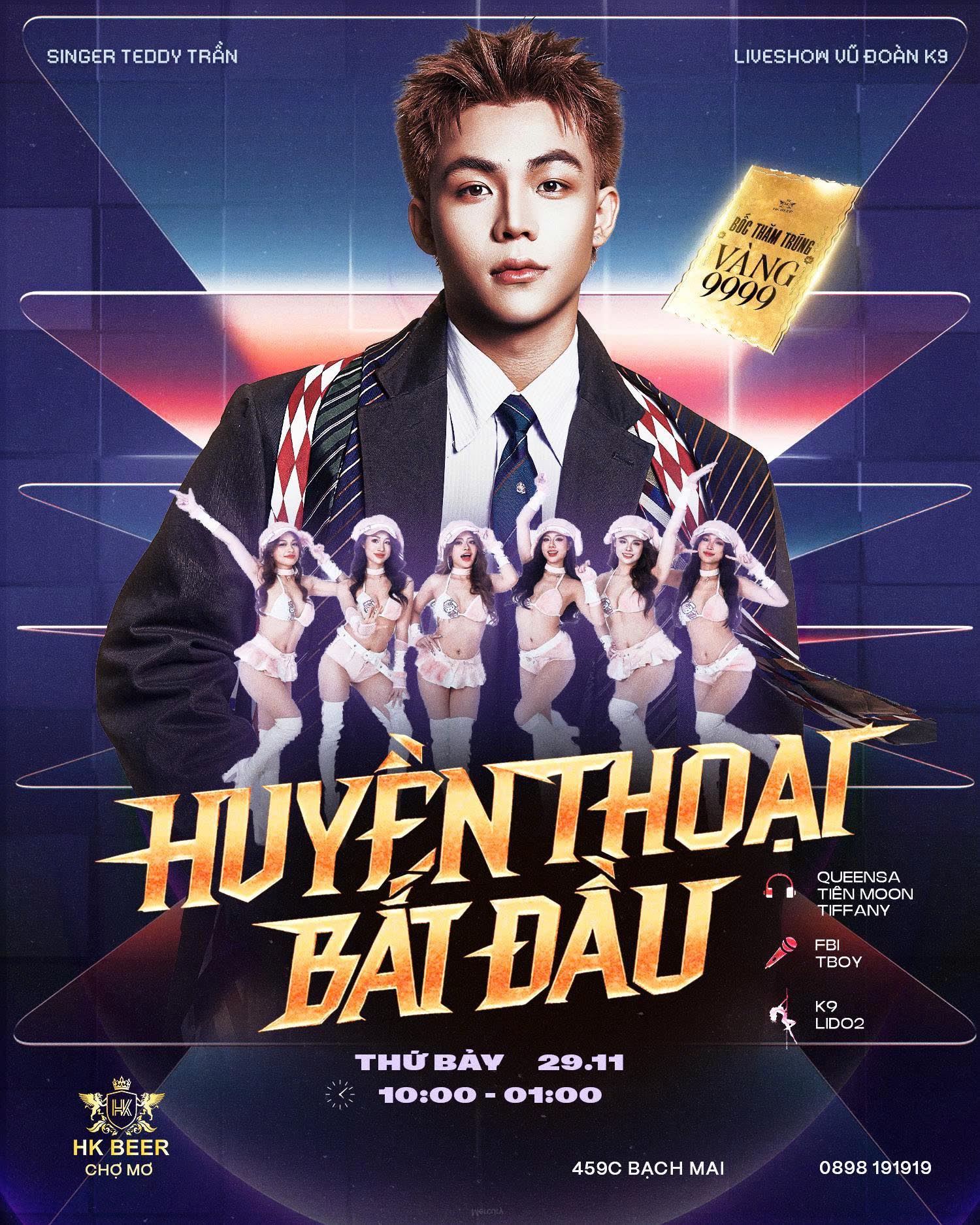 Singer Teddy Trần tại HK BEER Chợ Mơ